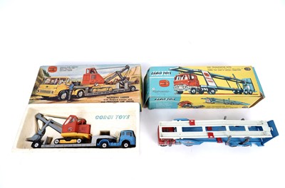 Lot 125 - A Corgi Toys Working Model Priestman and Car Transporter