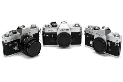 Lot 839 - Three Canon SLR cameras