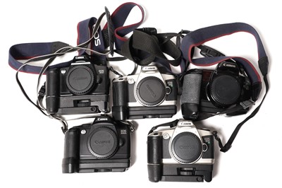 Lot 847 - Five Canon SLR cameras