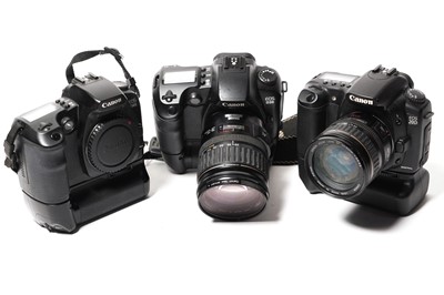 Lot 850 - Three Canon digital SLR cameras