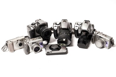 Lot 851 - Seven Canon digital cameras