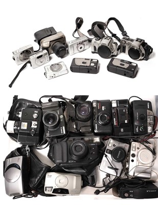 Lot 261 - A selection of compact cameras by Canon and Minolta; and others