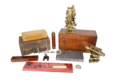 Lot 825 - A selection of surveying equipment