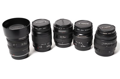 Lot 856 - Canon auto-focus lenses