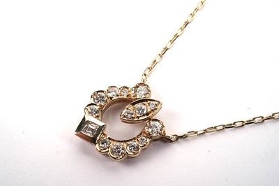 Lot 774 - Cartier, Paris: a diamond pendant