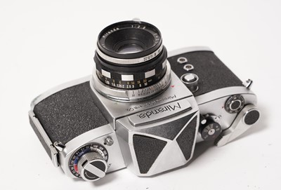 Lot 265 - Four Miranda SLR cameras and lenses; and Microcord and Microflex TLR cameras