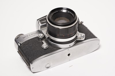 Lot 265 - Four Miranda SLR cameras and lenses; and Microcord and Microflex TLR cameras