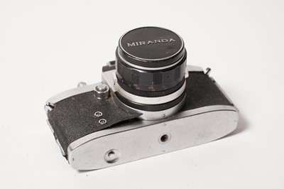Lot 265 - Four Miranda SLR cameras and lenses; and Microcord and Microflex TLR cameras