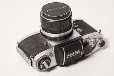 Lot 265 - Four Miranda SLR cameras and lenses; and Microcord and Microflex TLR cameras