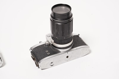 Lot 265 - Four Miranda SLR cameras and lenses; and Microcord and Microflex TLR cameras