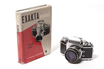 Lot 864 - An Exakta SLR camera and lens