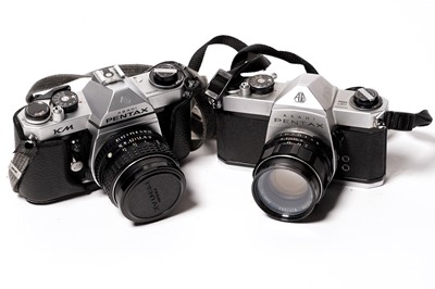 Lot 875 - Pentax SLR cameras