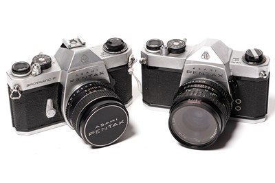 Lot 876 - Pentax SLR cameras