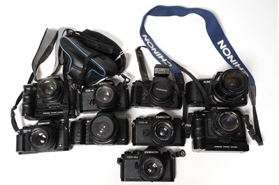 Lot 887 - SLR cameras by Chinon