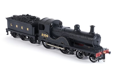 Lot 39 - A plastic kit-built 0-gauge 4-4-0 locomotive and six-wheel tender