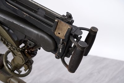 Lot 537 - A deactivated Vickers .303cal Heavy Machine Gun with tripod and travel cases