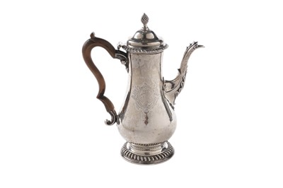 Lot 167 - A George III silver coffee pot