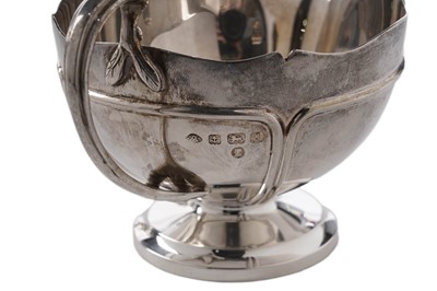 Lot 23 - A George V silver teapot; and other items