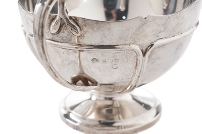 Lot 23 - A George V silver teapot; and other items