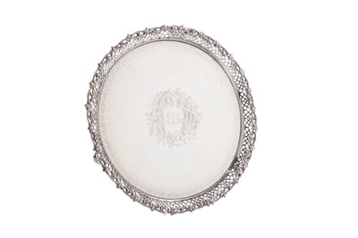 Lot 172 - A Victorian silver salver