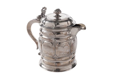 Lot 173 - A Victorian silver flagon