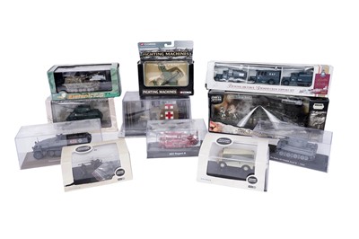 Lot 136 - A collection of boxed diecast military vehicles