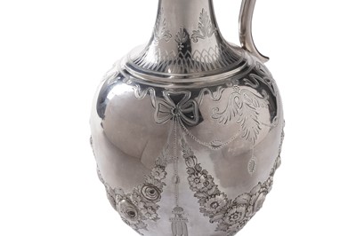 Lot 71 - A Victorian silver wine ewer