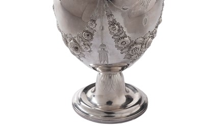 Lot 71 - A Victorian silver wine ewer