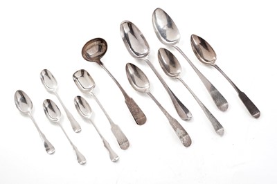 Lot 201 - Scottish/Scottish provincial silver spoons