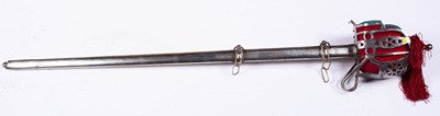 Lot 34 - A mid-19th Century Scottish Regiment basket hilted Officer's sword