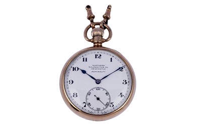 Lot 559 - Northern Goldsmiths Co, Newcastle: a 9ct yellow gold cased open faced pocket watch