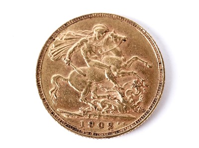 Lot 302 - An Edward VII gold sovereign 1902