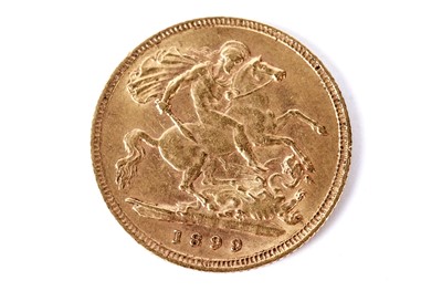 Lot 301 - A Queen Victoria gold half sovereign 1899