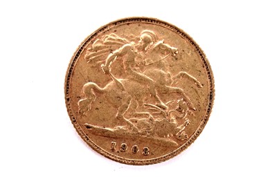 Lot 306 - An Edward VII half sovereign 1903