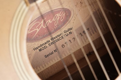 Lot 85 - A Stagg electro-acoustic guitar