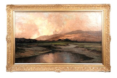 Lot 1163 - Francis 'Frank' Thomas Carter - Arthog Marsh near Barmouth Gwynedd Nort Wales | oil