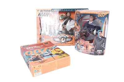 Lot 269 - ﻿A Hasbro Action Man 'The Spy Who Loved Me' James Bond action figure; and two others