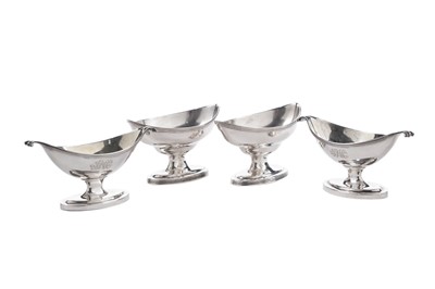 Lot 107 - Two pairs of silver salts