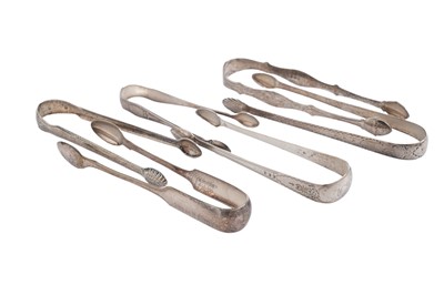 Lot 216 - Six pairs of sugar tongs