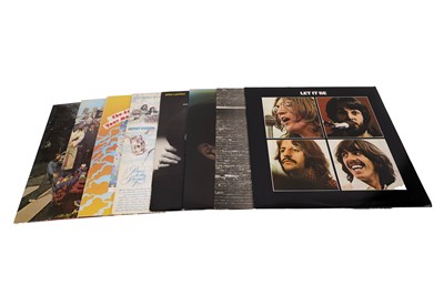 Lot 845 - Eight records by The Beatles and John Lennon