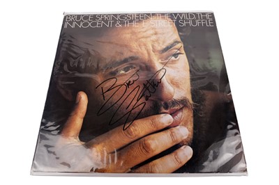 Lot 494 - A signed copy of Bruce Springsteen - The Wild, The Innocent & The E Street Shuffle; and others