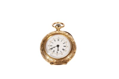 Lot 58 - An 18ct yellow gold cased fob watch