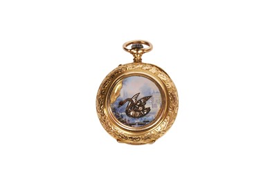 Lot 58 - An 18ct yellow gold cased fob watch