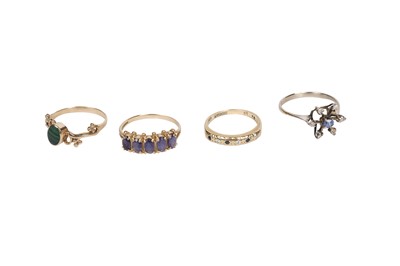 Lot 53 - Four gem-set rings