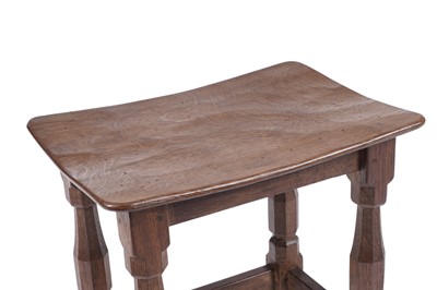 Lot 1470 - Robert ‘Mouseman’ Thompson of Kilburn: an oak dish-top stool