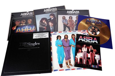 Lot 567 - A collectors' bundle of ABBA records and ephemera