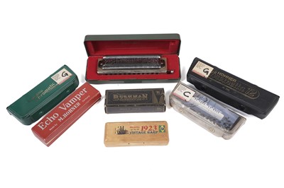 Lot 35 - Chromatic and diatonic harmonicas