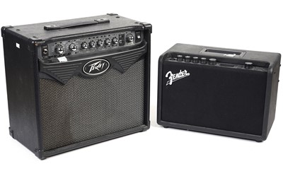 Lot 227 - A Peavey Vypyr 15W modelling amplifier; and a Fender Mustang GT40