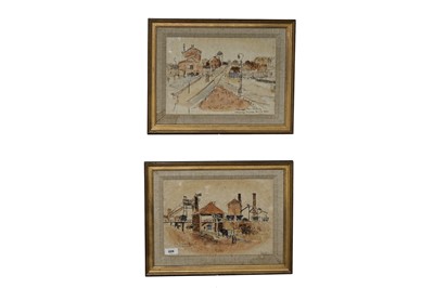 Lot 229 - 20th Century Northern School - Newcastle Industrial scenes | watercolours