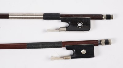 Lot 66 - Two violin bows